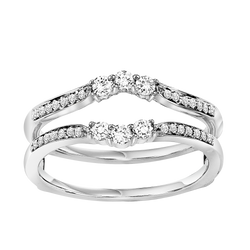 Diamond Insert Ring 1/3 ctw