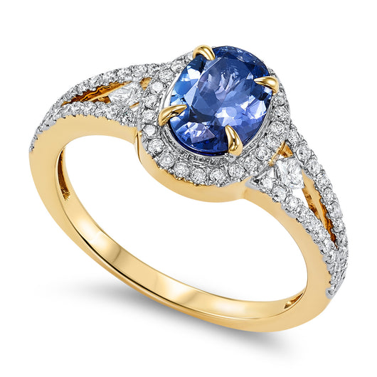 Tanzanite and Diamond Ring