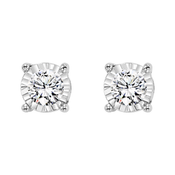 True Refletion 14KW Diamond Stud Earrings